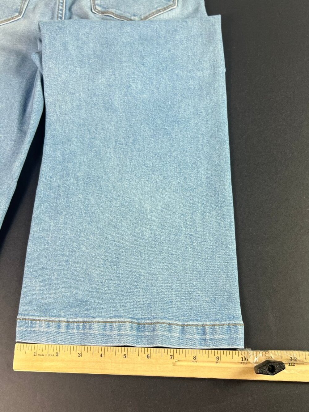 Driftwood Jeans Women's 31x25* Charlee High Rise Wide Leg Crop Blue Denim Tag 29 - Picture 11 of 16